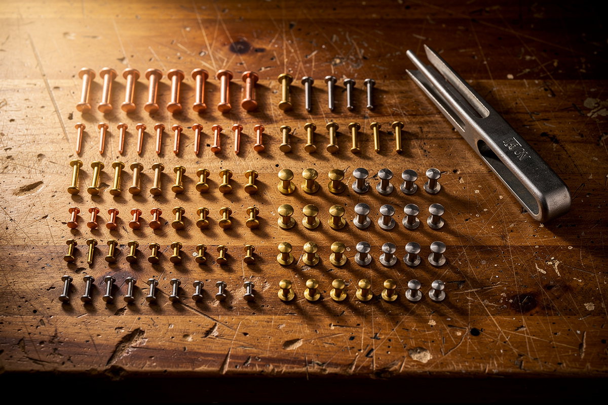 Best Rivets for Leather: Copper vs Brass vs Stainless (Plus Sizing)