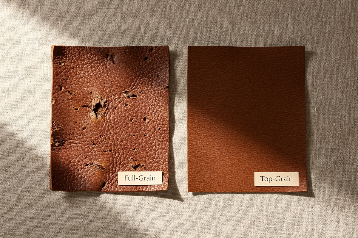 Full Grain vs Top Grain Leather: What Is the Real Difference?