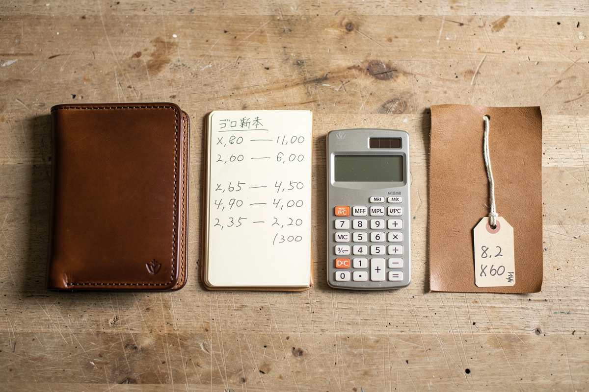 How to Price Handmade Leather Goods (The Material x 4 Formula Explained)