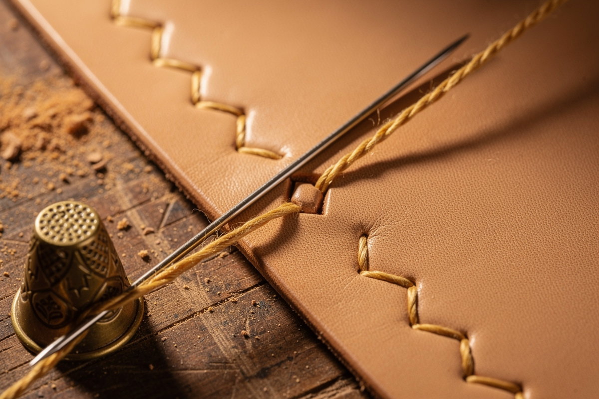 How to Saddle Stitch Leather by Hand (Step-by-Step, Two Needles)