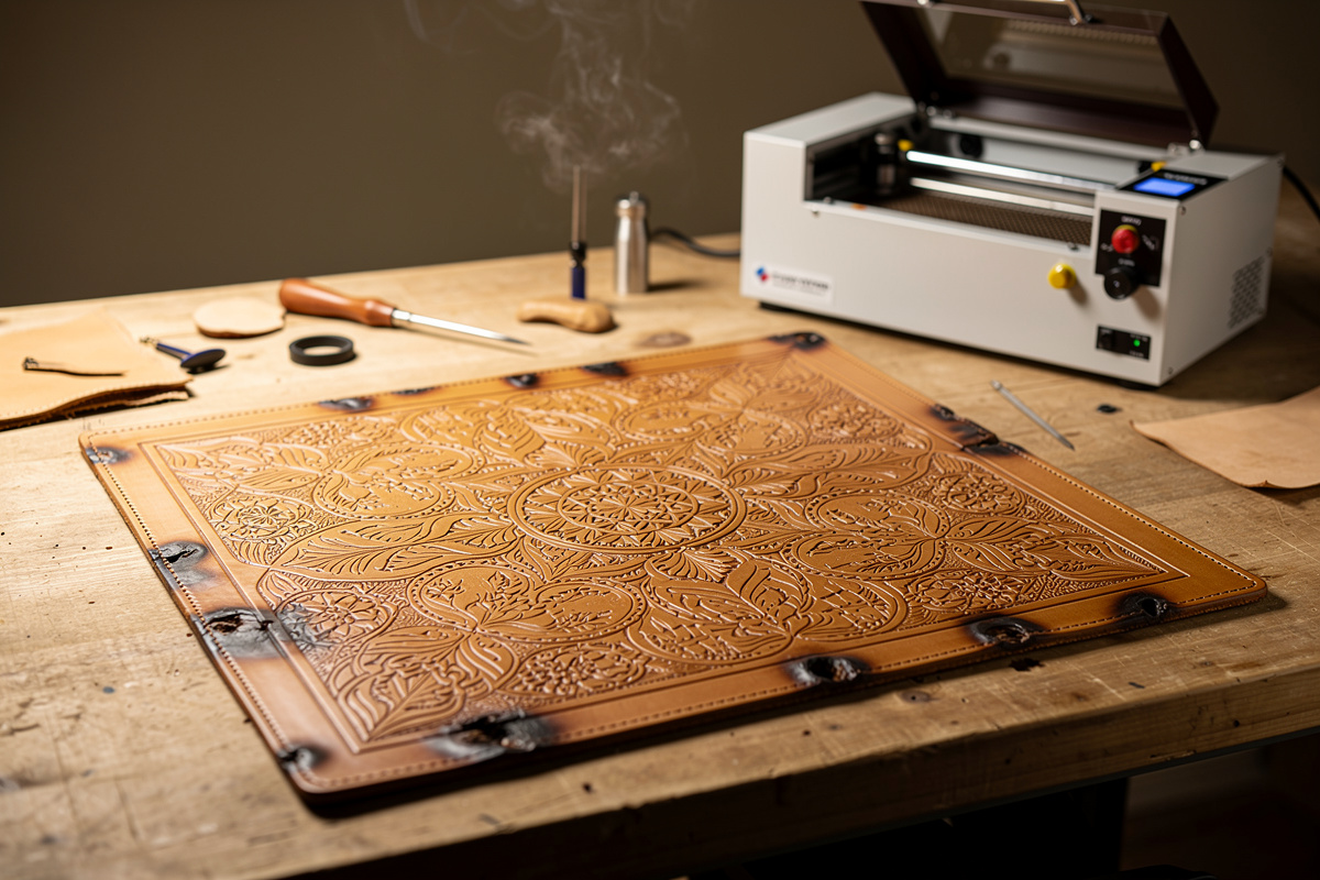 Laser Engraving on Vegetable-Tanned Leather: Settings That Avoid Burn-Through