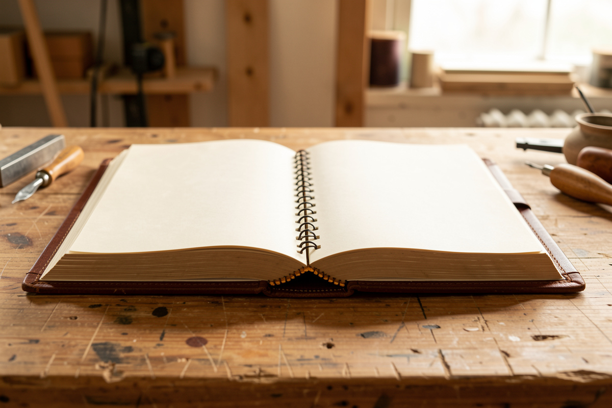 Coptic Stitch Bookbinding With Leather Covers