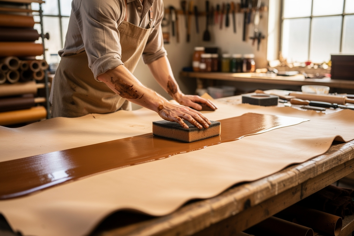 How to Dye a Large Leather Project Evenly