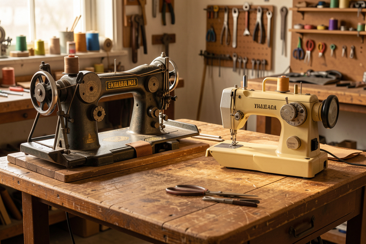 Industrial vs Domestic Sewing Machine for Leather