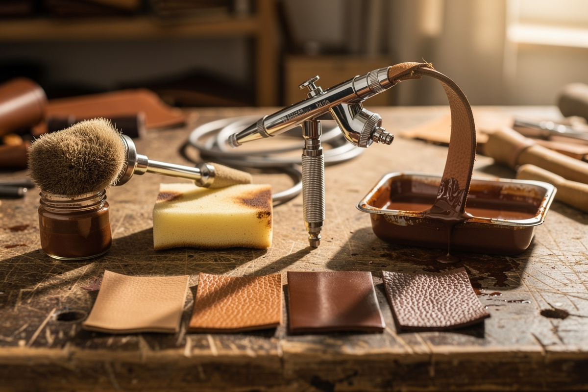 Leather Dye Application Methods: Dip vs Sponge vs Airbrush