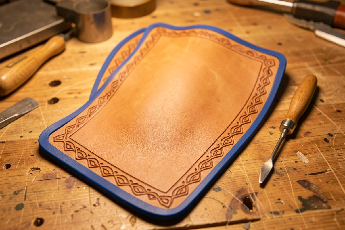 Molding a leather holster around a pistol form