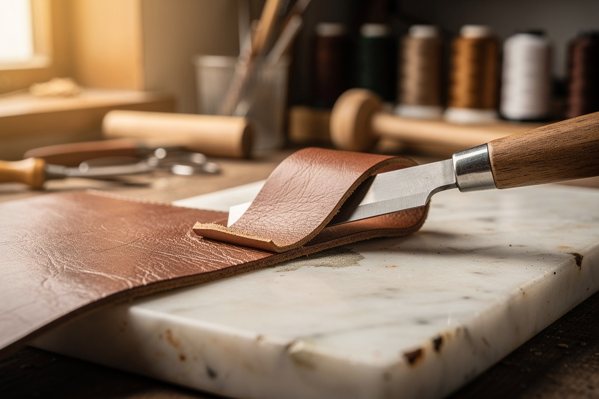 Leather Skiving Knife Guide: Types, Sharpening, Use