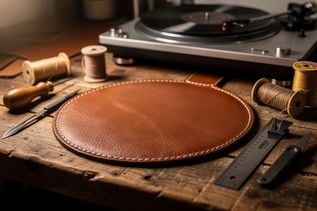 Handmade Leather Turntable Mats: Why a Stitched Leather Platter Mat Changes the Sound