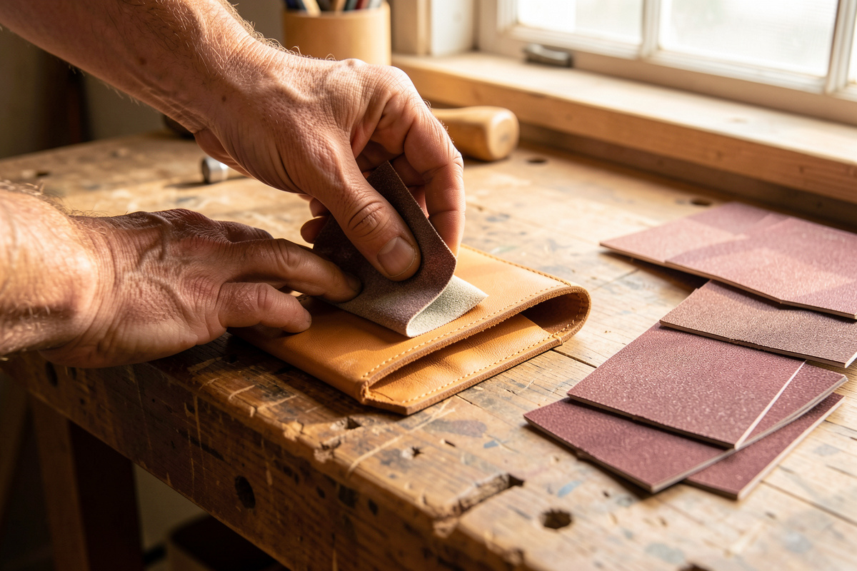 How to Sand Leather Edges: The Grit Progression That Works