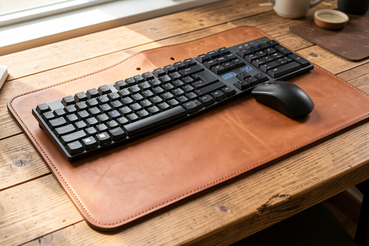 How to Make a Leather Mouse Pad and Desk Mat: Cut, Edge, and Lay Flat