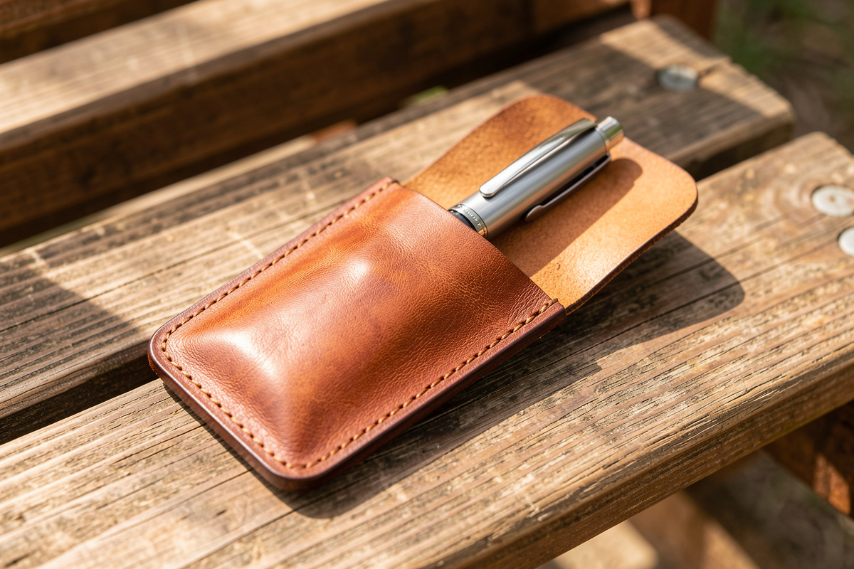 How to Make a Leather Pocket Slip for Pens and Tools
