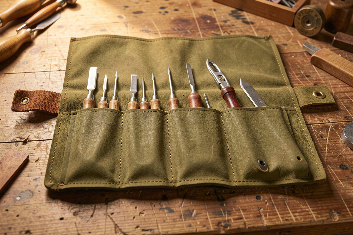 How to Make a Leather Tool Roll: Pockets, Flap, and Tie