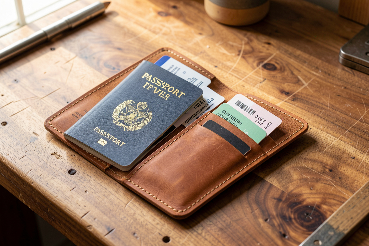How to Make a Leather Travel Wallet With Boarding-Pass Slots