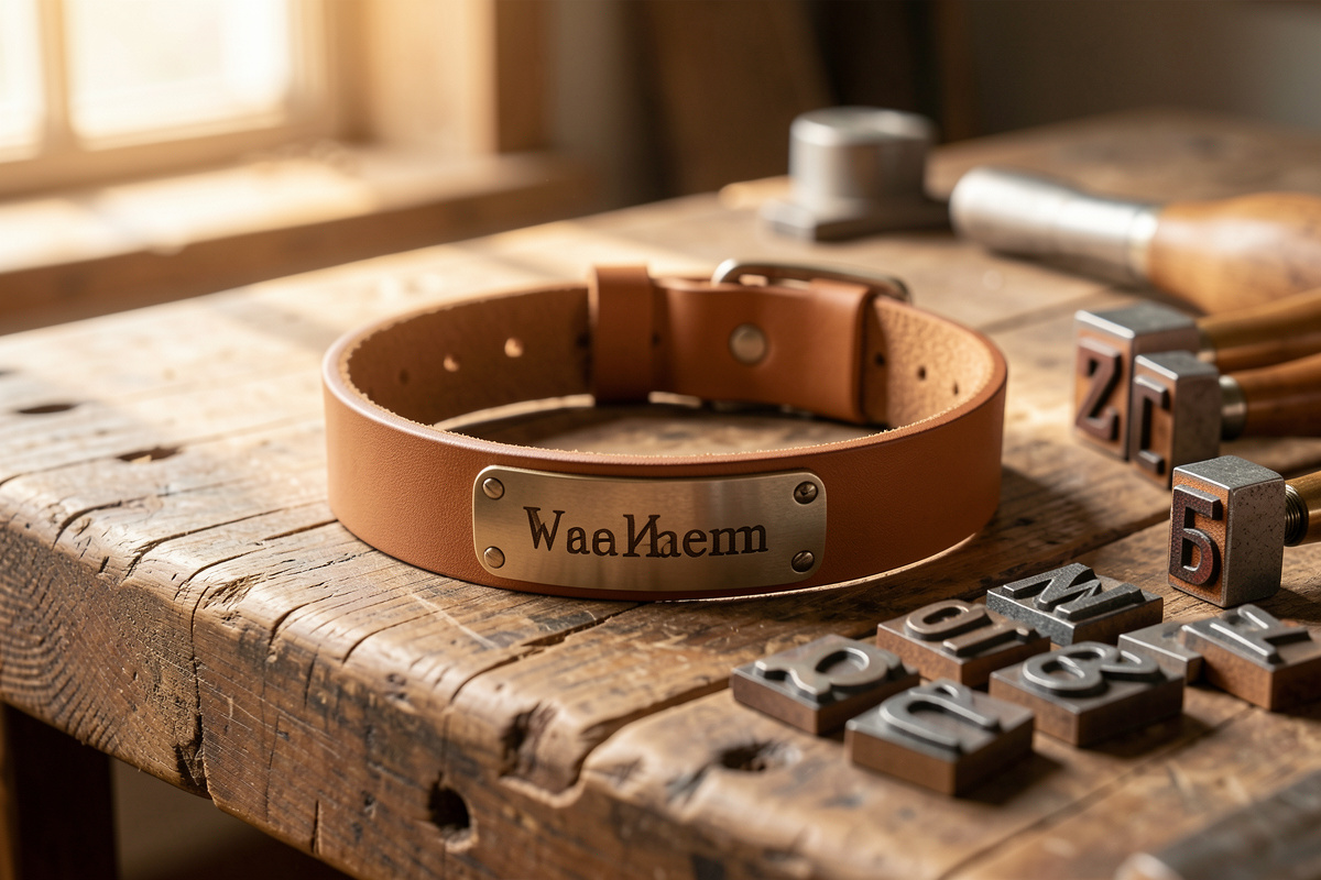 Personalized Leather Dog Collars: Stamping or Laser-Engraving a Name
